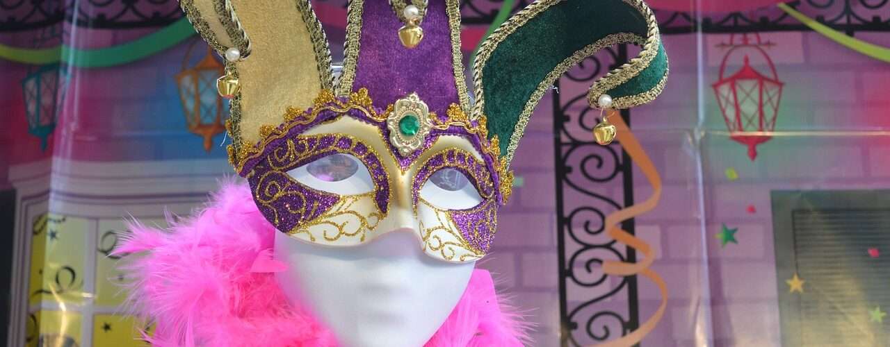 Colorful Mardi Gras Mask, New Orleans