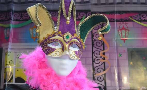 Colorful Mardi Gras Mask, New Orleans