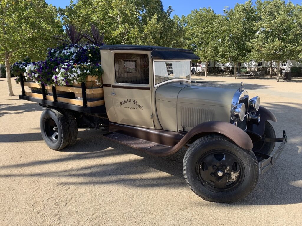 Old fashioned truck at Nickel & Nickel Winery in Napa Valley