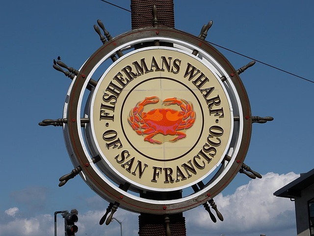 Sign at Fisherman's Wharf in San Francisco