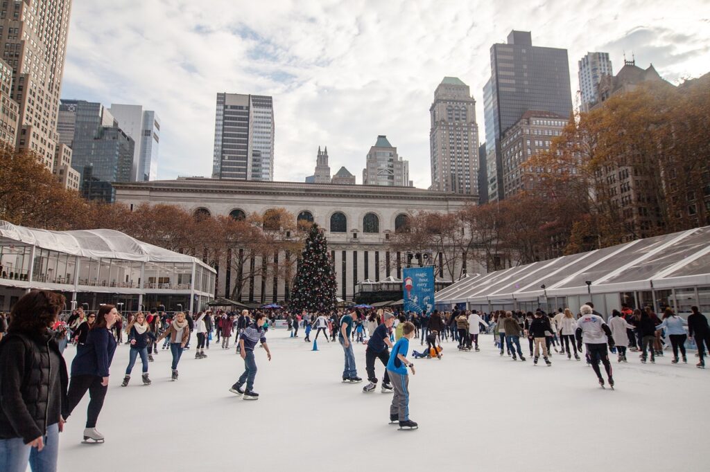 Ice skating in NYC
