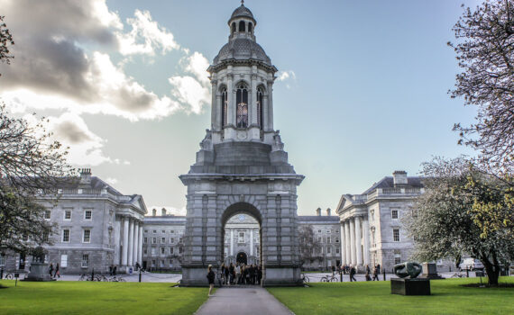 Court yard at Trinity College in Dublin