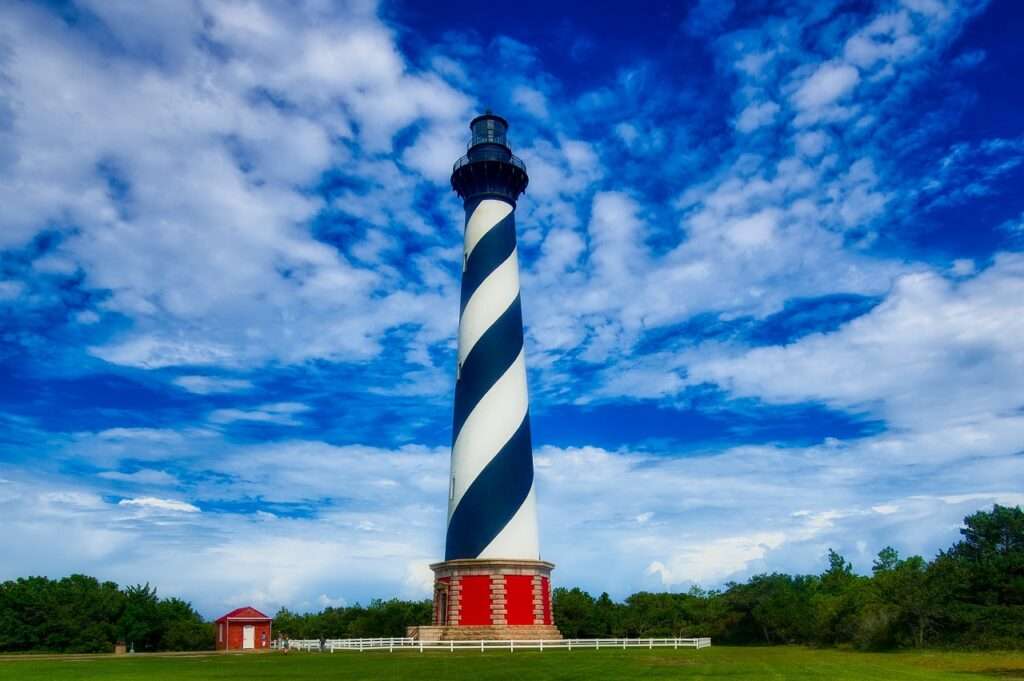 Light House at Cape Hatteras - a perfect spot for a couple getaway in north carolina