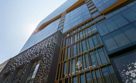 Four Seasons Hotel - facade in Montreal