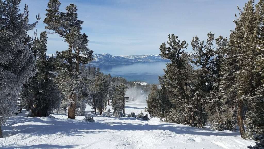 Winter view of Lake Tahoe
