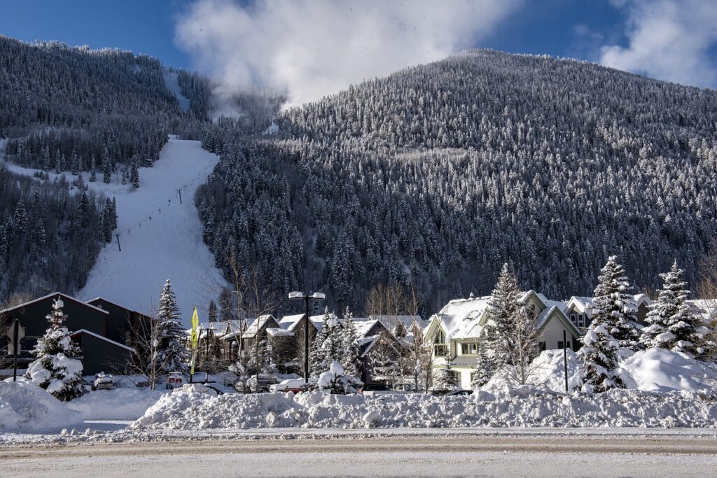 View of the slopes in Telluride