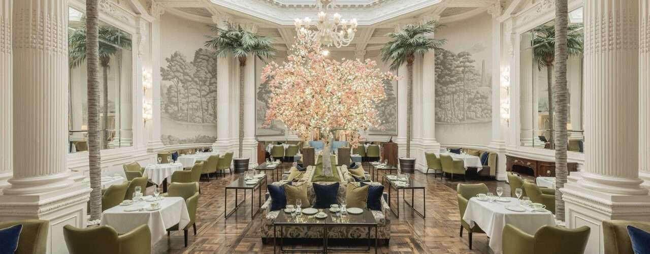 Palm Court at the Balmoral hotel in Edinburgh