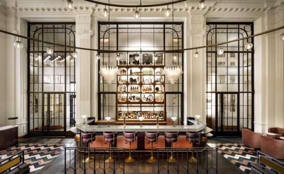 The bar at the Fairmont Olympic hotel in Seattle