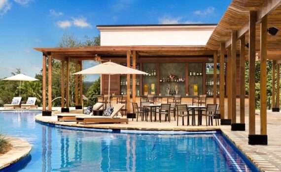 Pool and outdoor bar at the La Cantera Resort