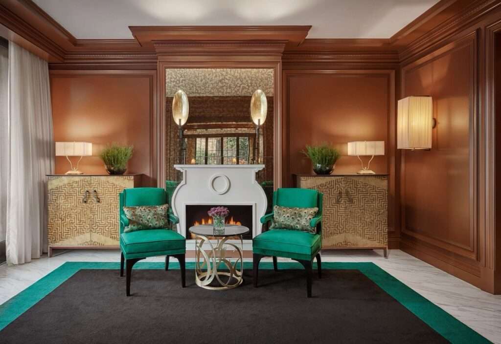 The Lobby at the Rosewood a luxury hotel in Washington DC