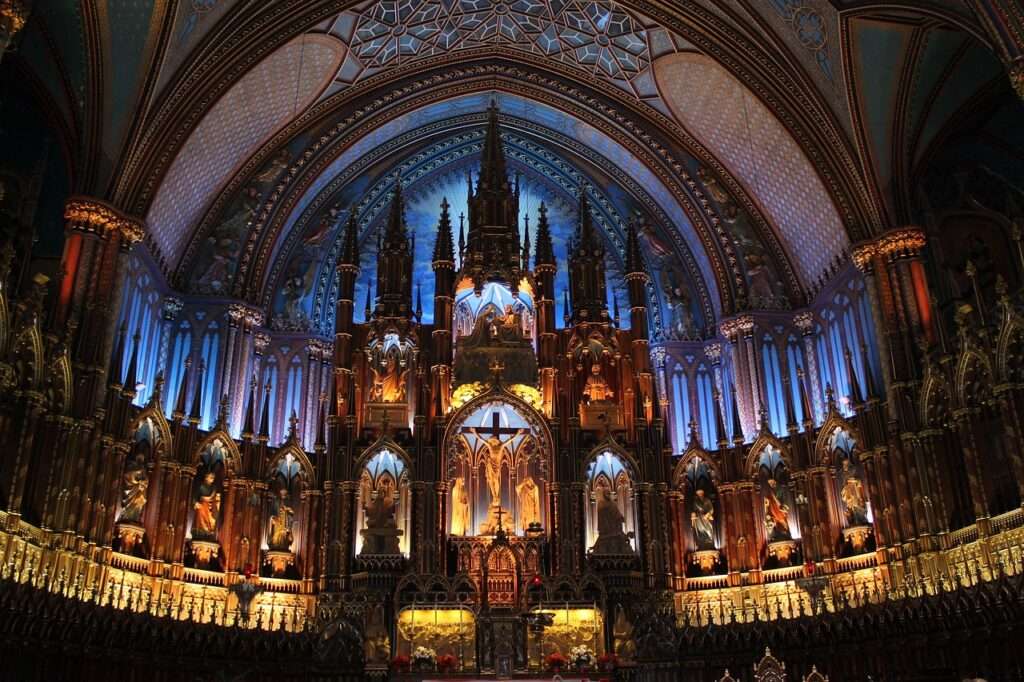 Notre-Dame Basilica - altar - one of the top things to do in montreal