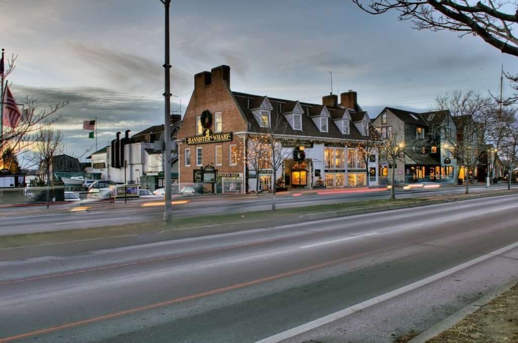 Historic center in Newport RI