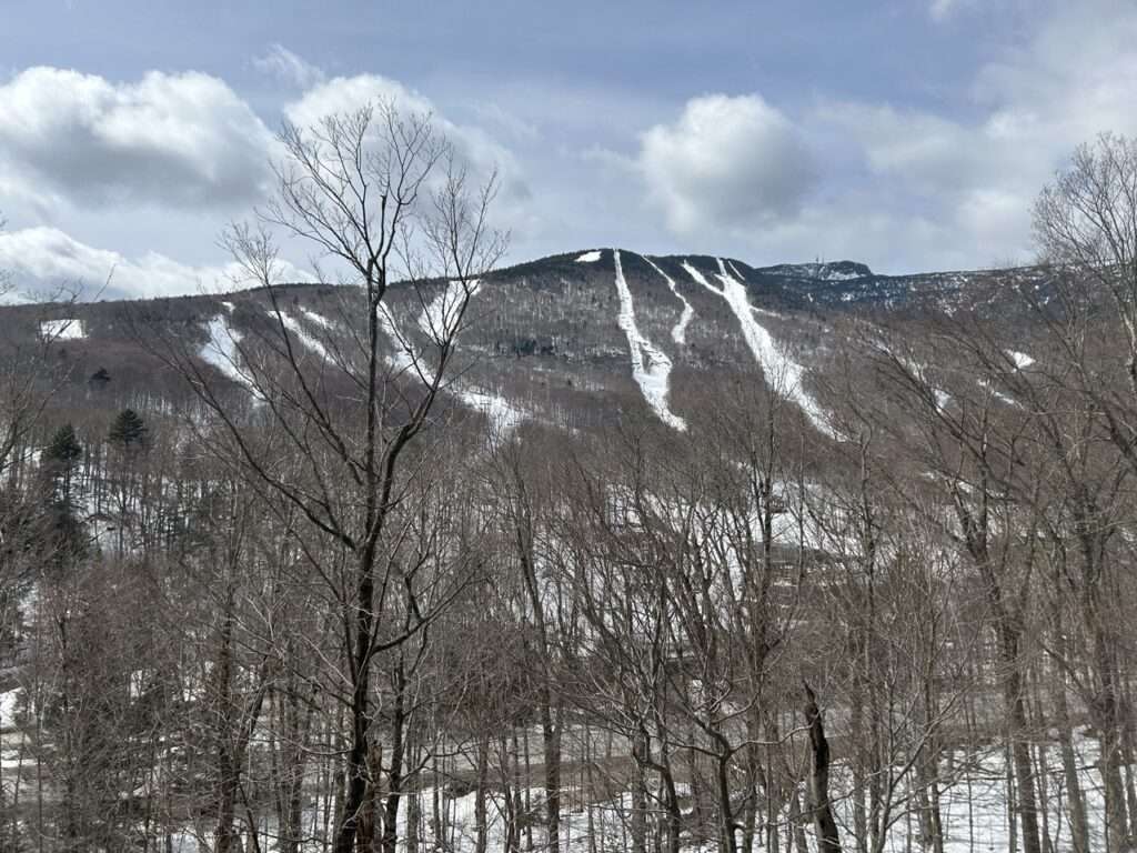 View of Mansfield Mountain in Stowe from the Lodge at Spruce Peak