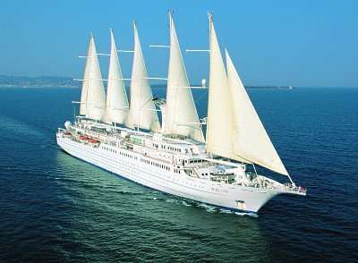 Wind Surf sailing yacht - an adult only cruise part of the Windstar cruise group