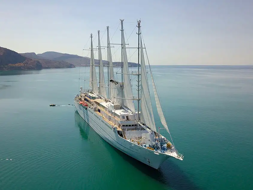 Wind Surf - an adult only sailing cruise ship - part of Windstar cruises - one of the best cruises for adults