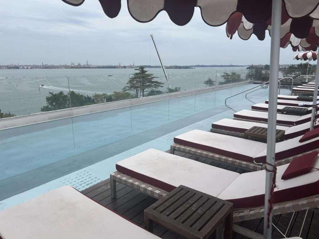 Roof Top Pool at the JW Marriott with a view of Venice