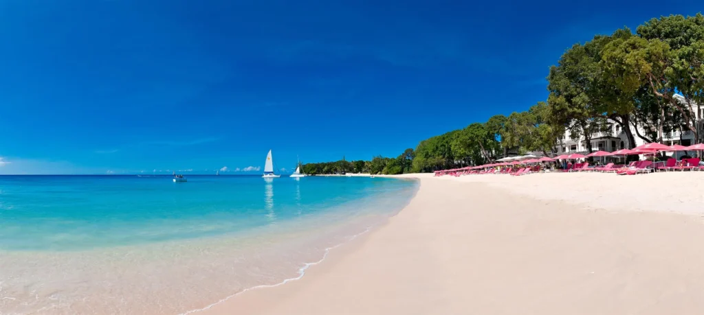 Beach at Sandy Lane - a luxury hotel in the Caribbean