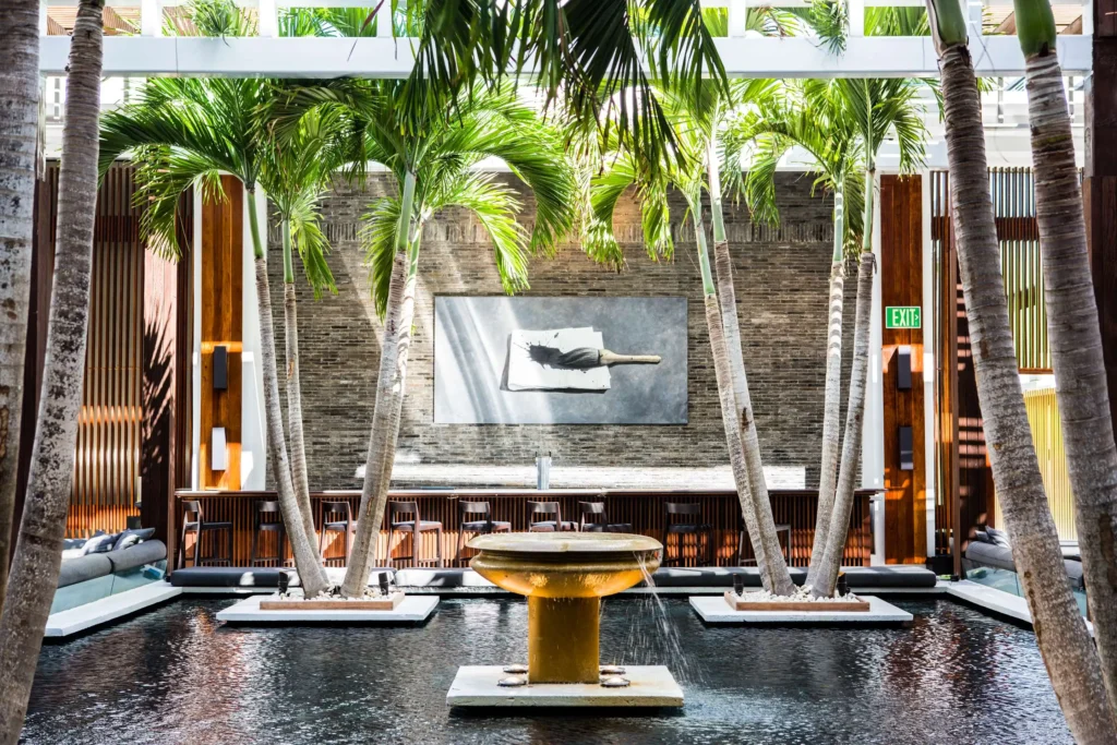 Courtyard at Setai Miami Beach a luxury hotel