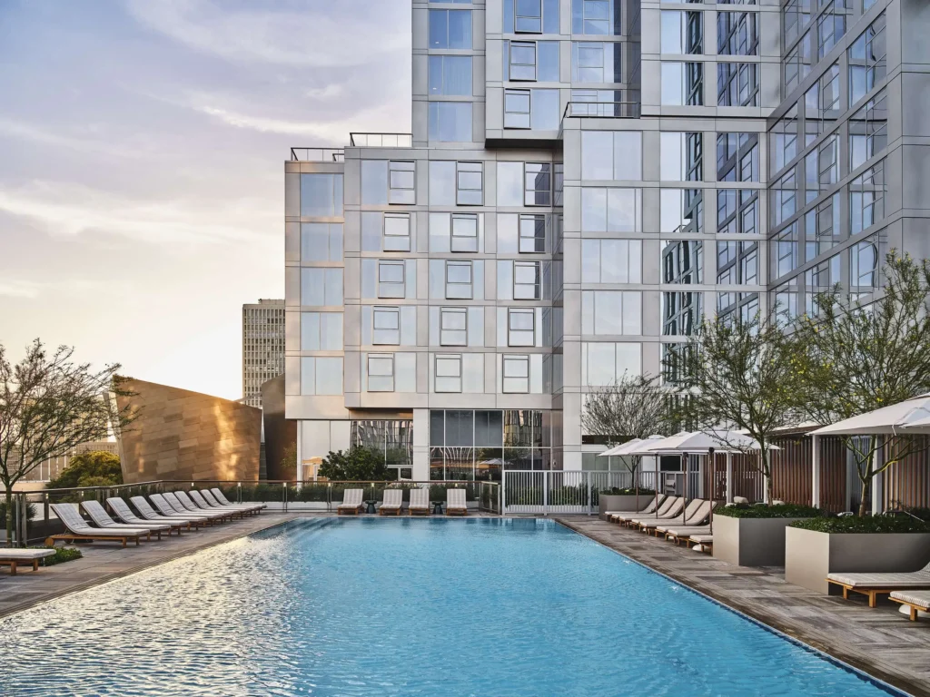 Pool at the Conrad Los Angeles - a luxury hotel