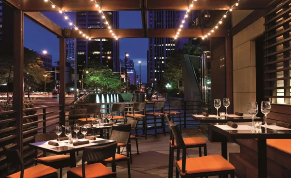 Ritz Carlton Denver Outdoor Dining at Elways - a luxury hotel in Denver