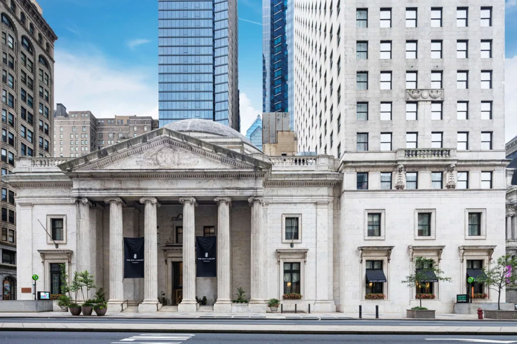 Ritz Carlton Philadelphia exterior view - a luxury hotel in Philadelphia