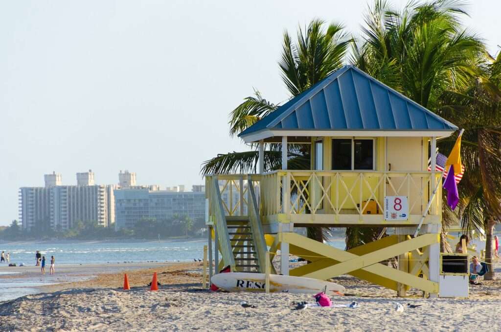 Beach in Miami - perfect place to visit on a trip to Florida