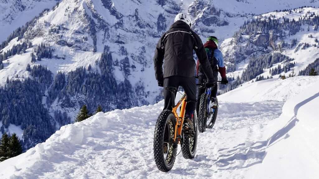 Fat tire biking in snow - a travel adventure idea