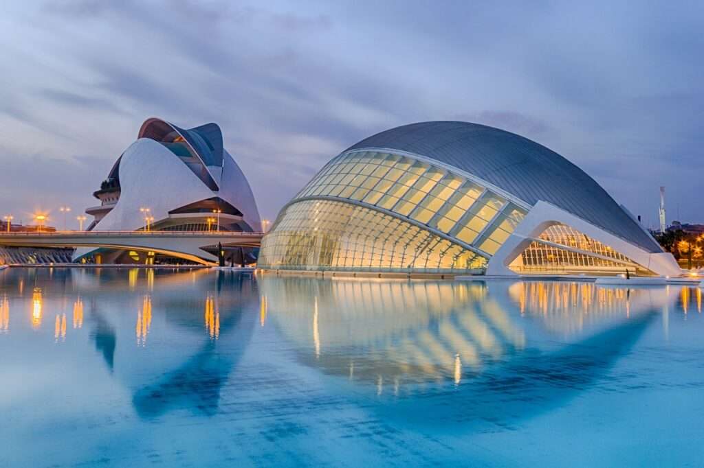 Calatrava in Valencia Spain  in one of the top 10 destinations in Spain