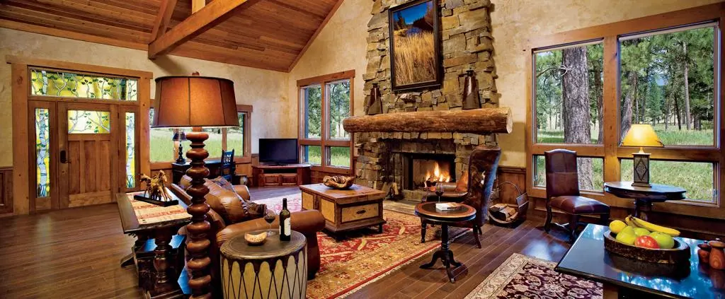 Living Room - Home - Paws Up Montana - A luxury hotel in Montana