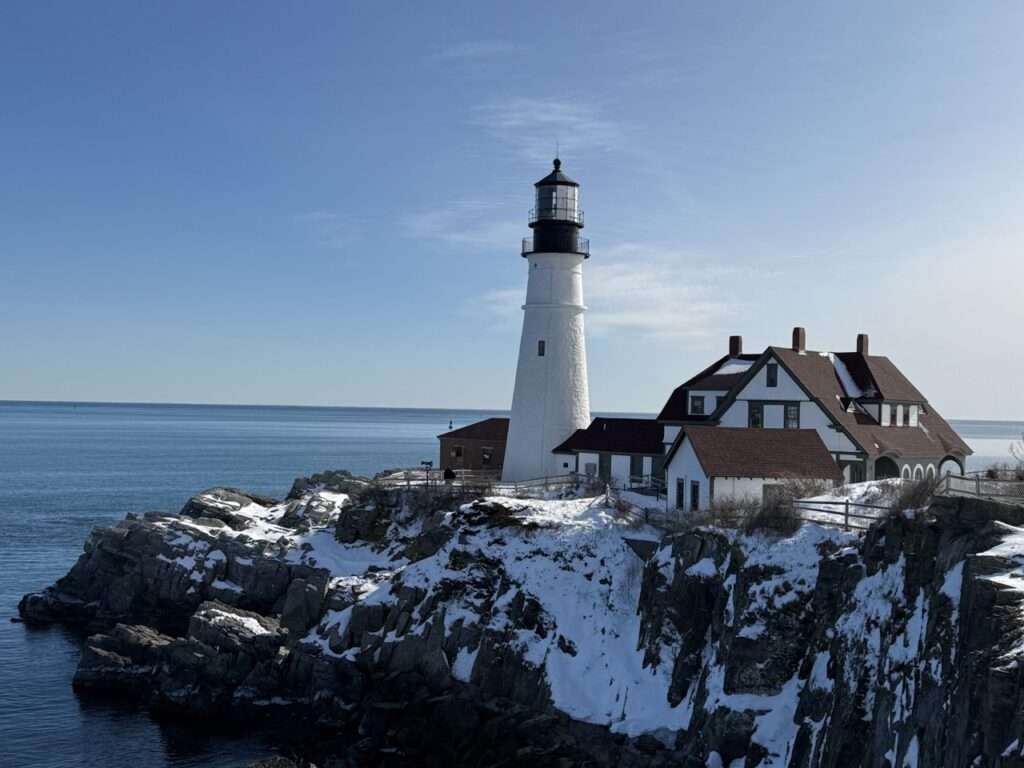 Port Head Lighthouse on Cape Elizabeth in Maine