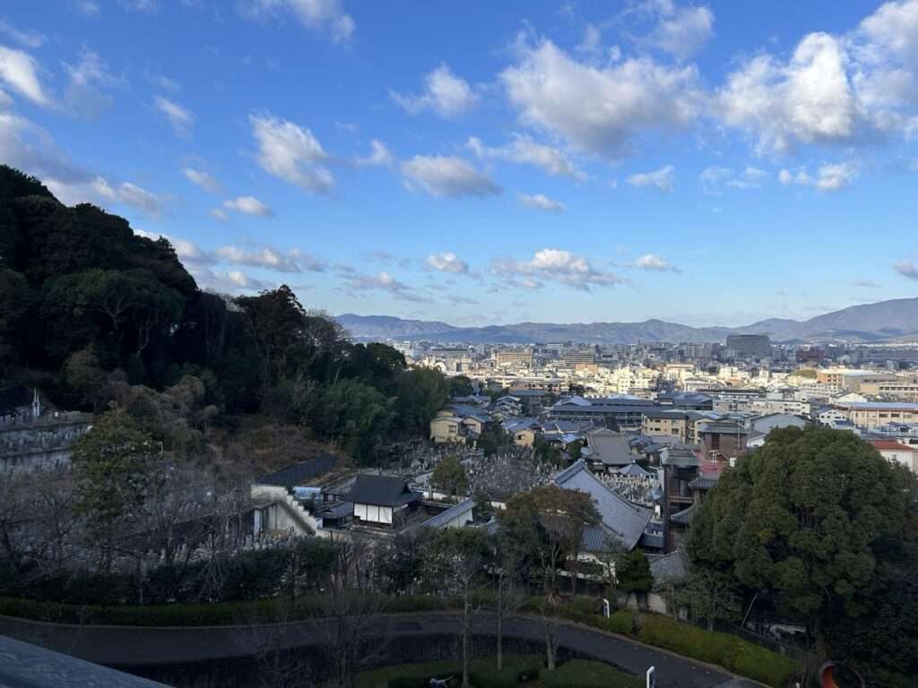 View from room at Westin Kyoto