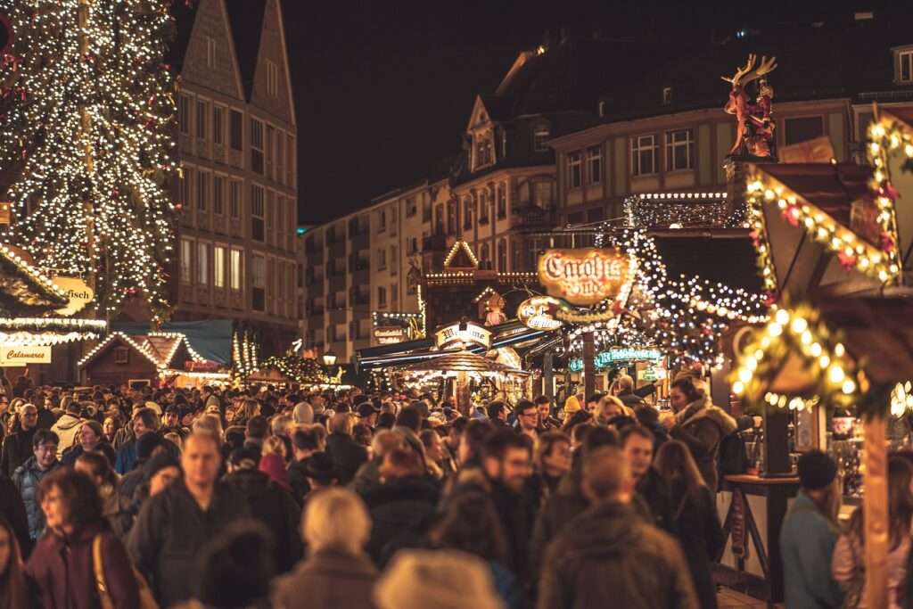 Christmas Market in Frankfurt Germany
