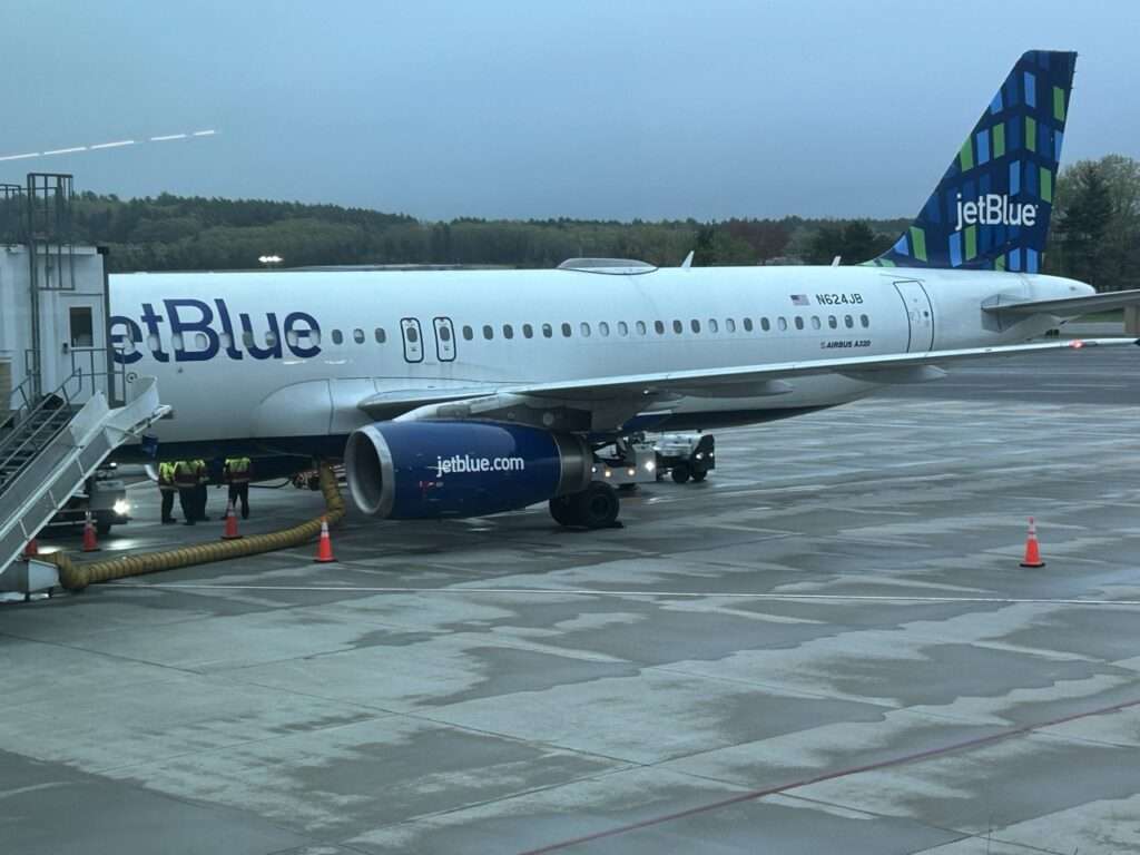 Jet Blue Flight from Orlando to Manchester