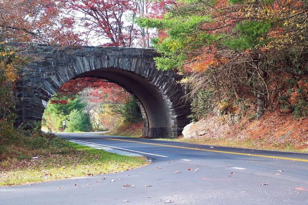 Blue Ridge Parkway North Carolina in the Fall