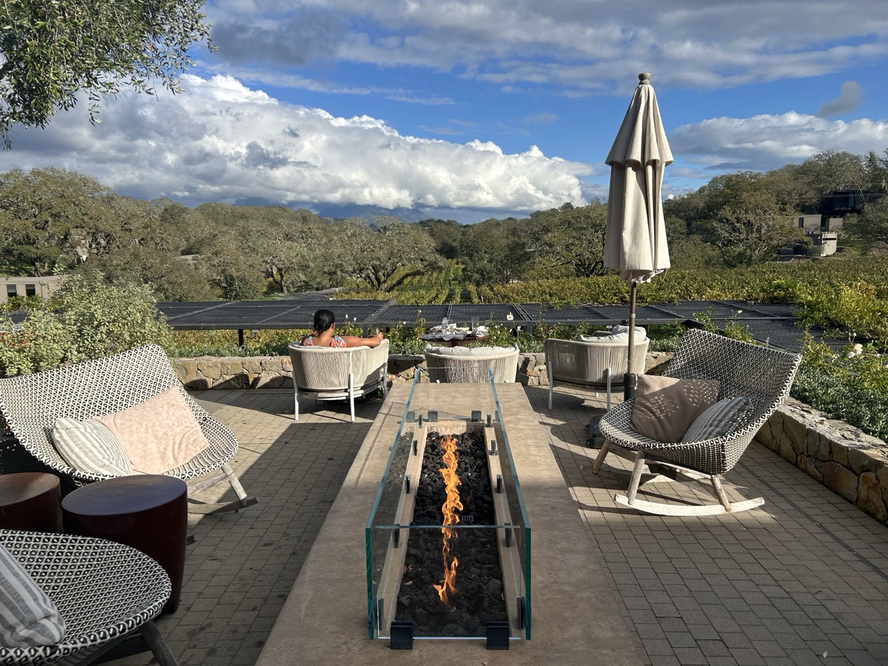 View from the deck at the Montage Healdsburg