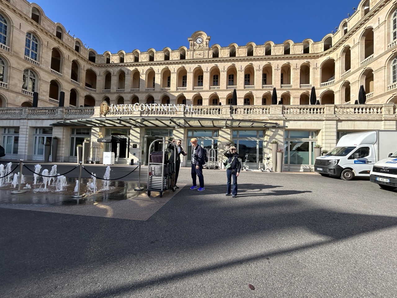 Arrival at Intercontinental Hotel Dieu Marseille