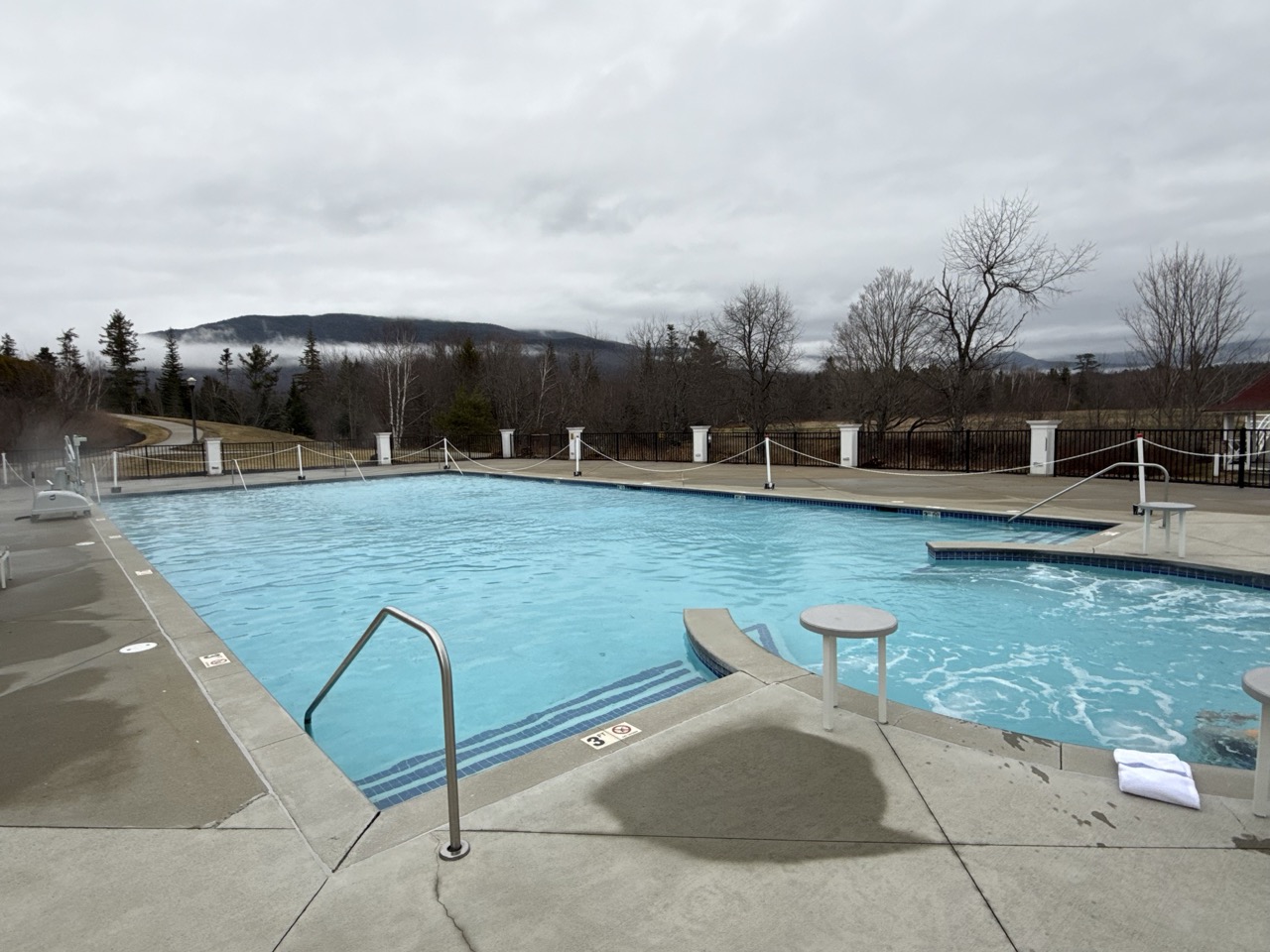 Heated outdoor pool